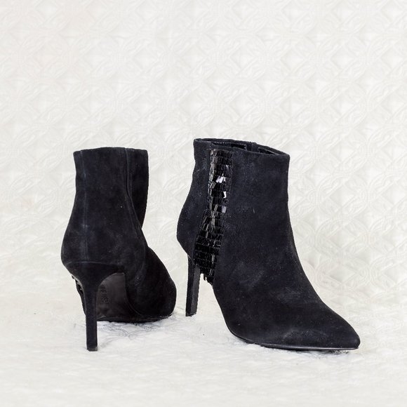 NWOT Nine West Suede and sequin booties - 10M - Picture 5 of 6